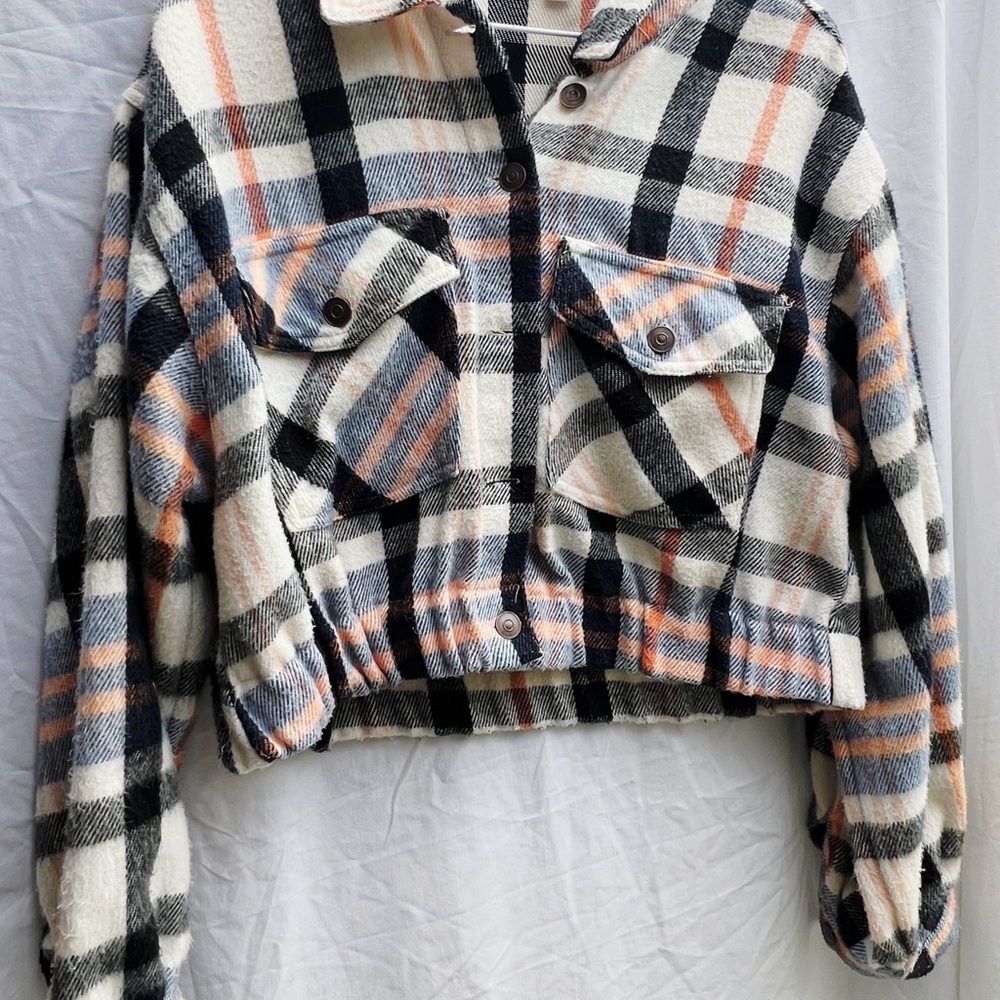 Plaid Cropped Jacket